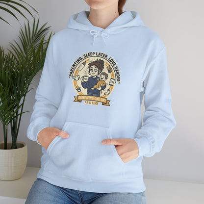 Parenting: Sleep Later, Love Harder Hoodie