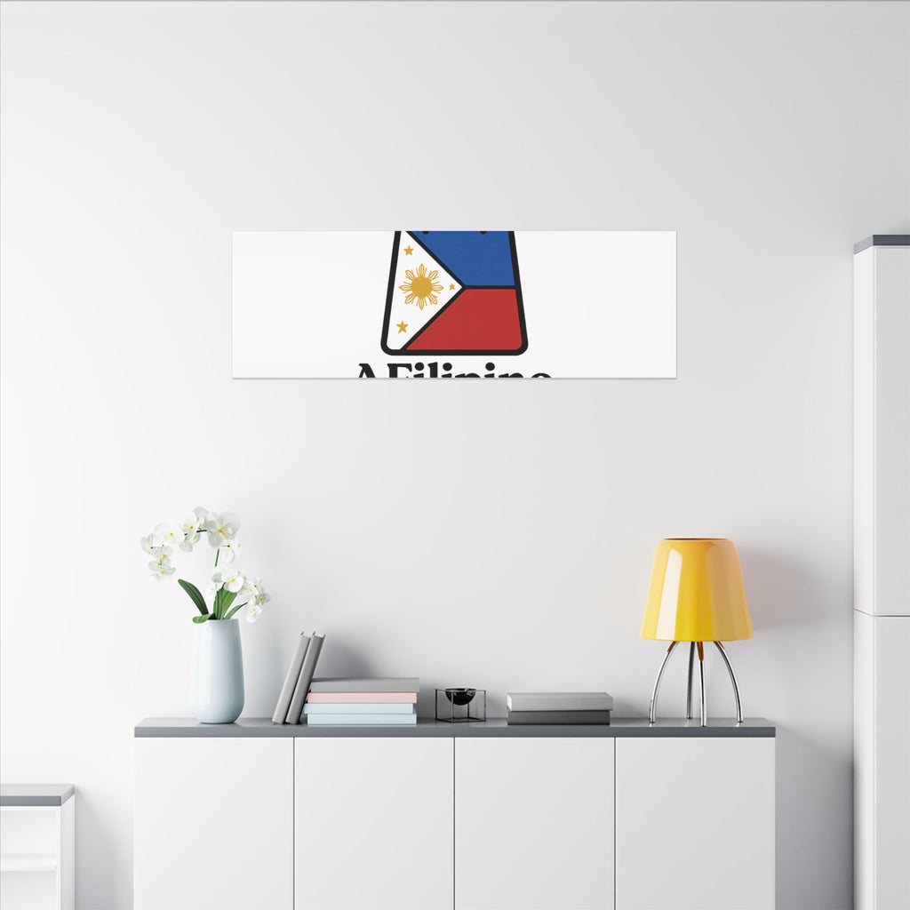 Filipino Flag Tote Logo Canvas Print — AFilipinoStore.com Matte Stretched Wall Art