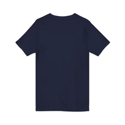 Basketball Player Art V-Neck Tee — Dynamic Court Action Graphic Shirt