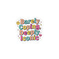 Barely Coping, Deeply Iconic Sticker | mental health humor, retro wavy text