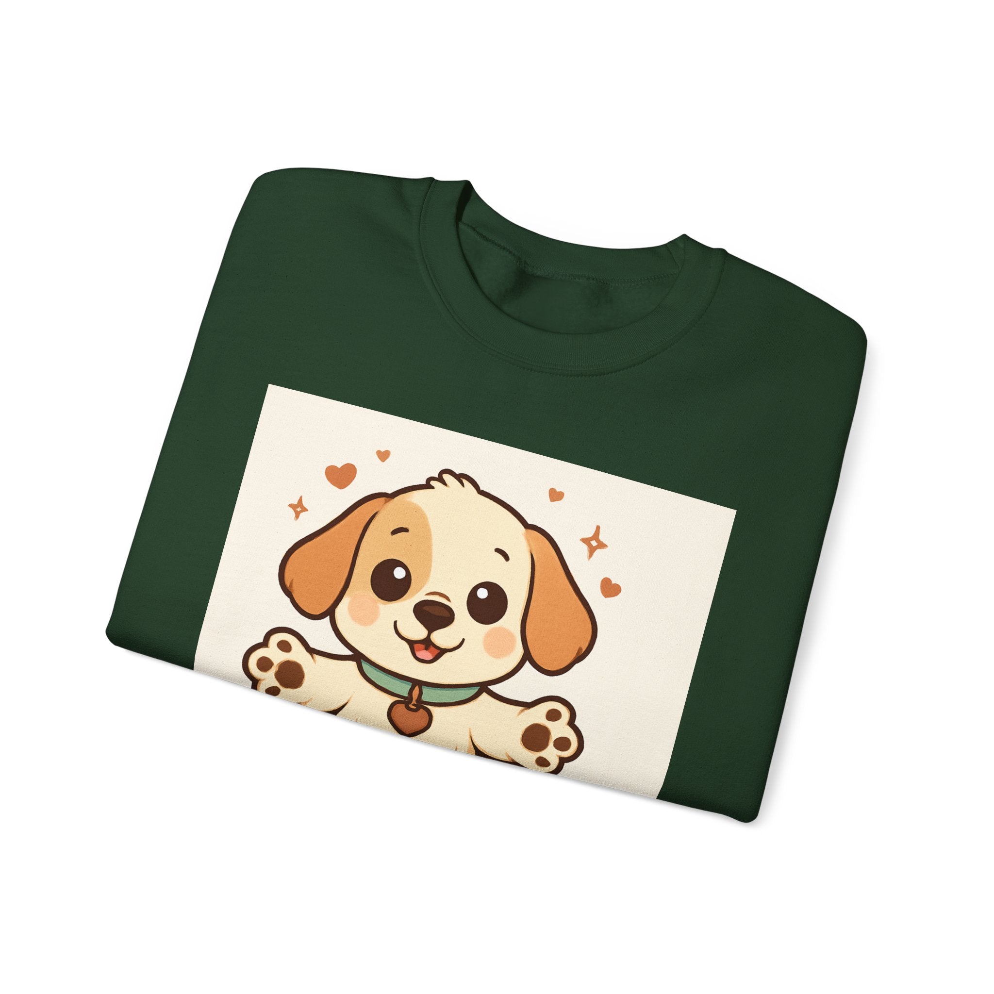 Looking for Hugs Sweatshirt — Cute Puppy Graphic Crewneck