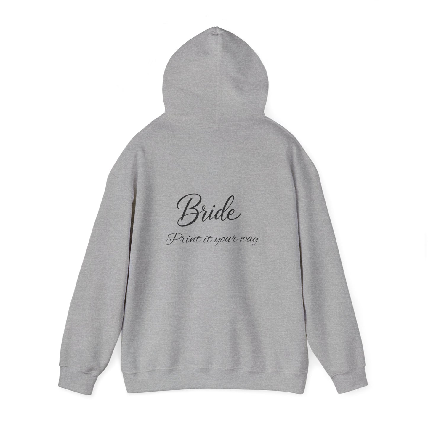 "Bride" Script Hoodie — Bridal Wedding Party Pullover