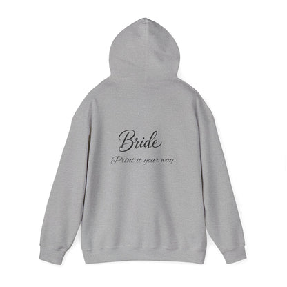 "Bride" Script Hoodie — Bridal Wedding Party Pullover