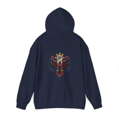 Philippines Map & Heraldic Eagle Hoodie — Filipino Pride Pullover