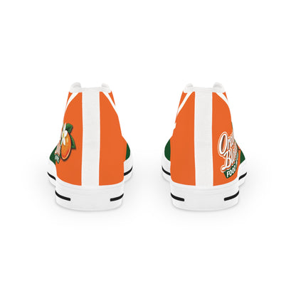 Orange Blossom Men's Personalized High Top Sneakers