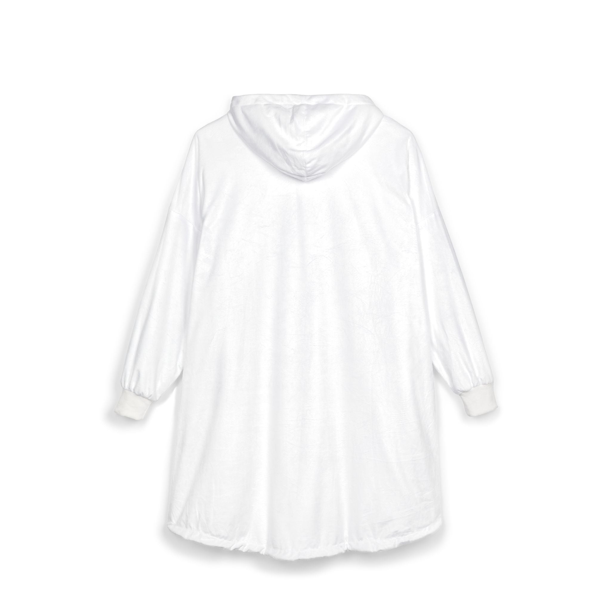 Plaid Hooded Blanket with Star Patch – Cozy Flannel Wearable Throw