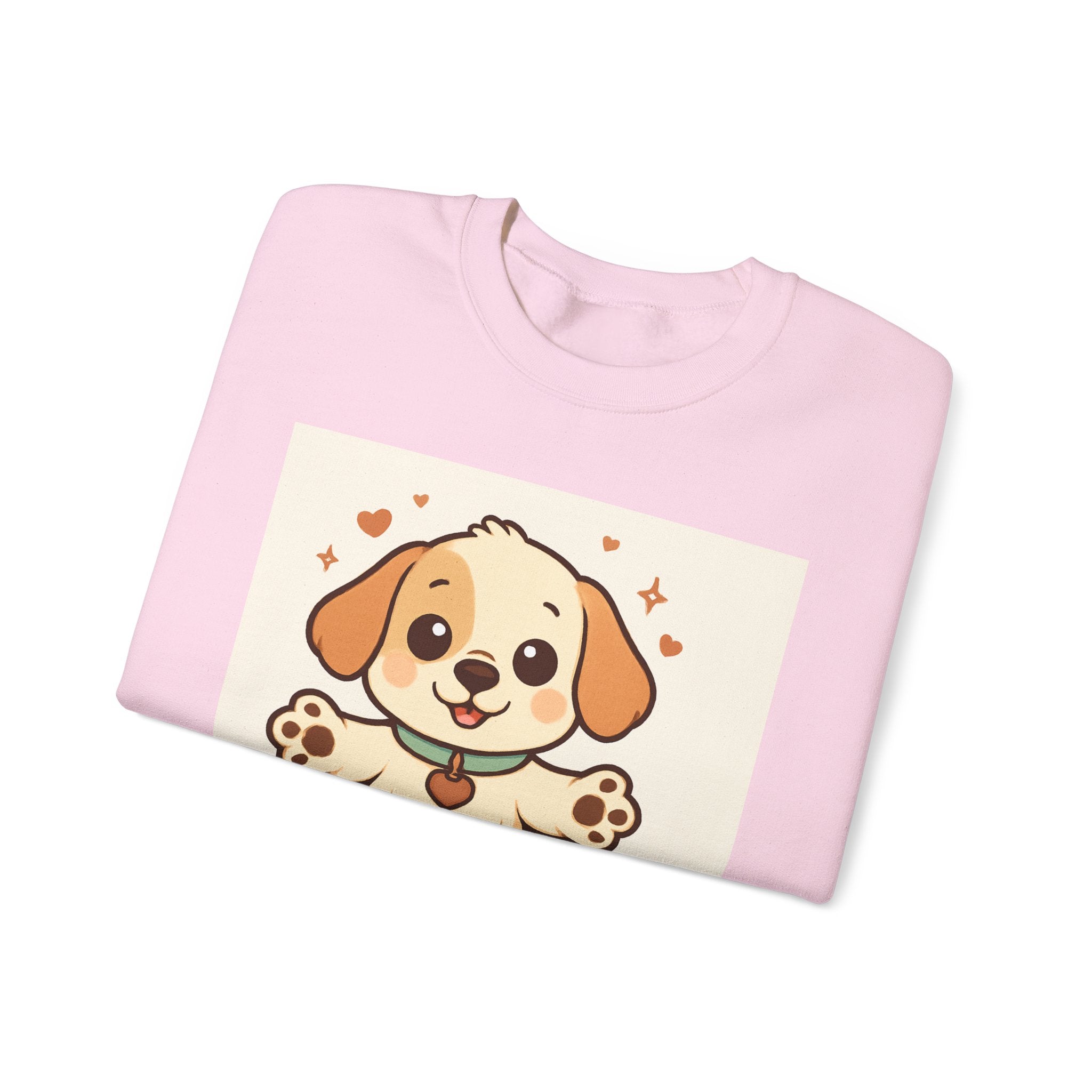 Looking for Hugs Sweatshirt — Cute Puppy Graphic Crewneck