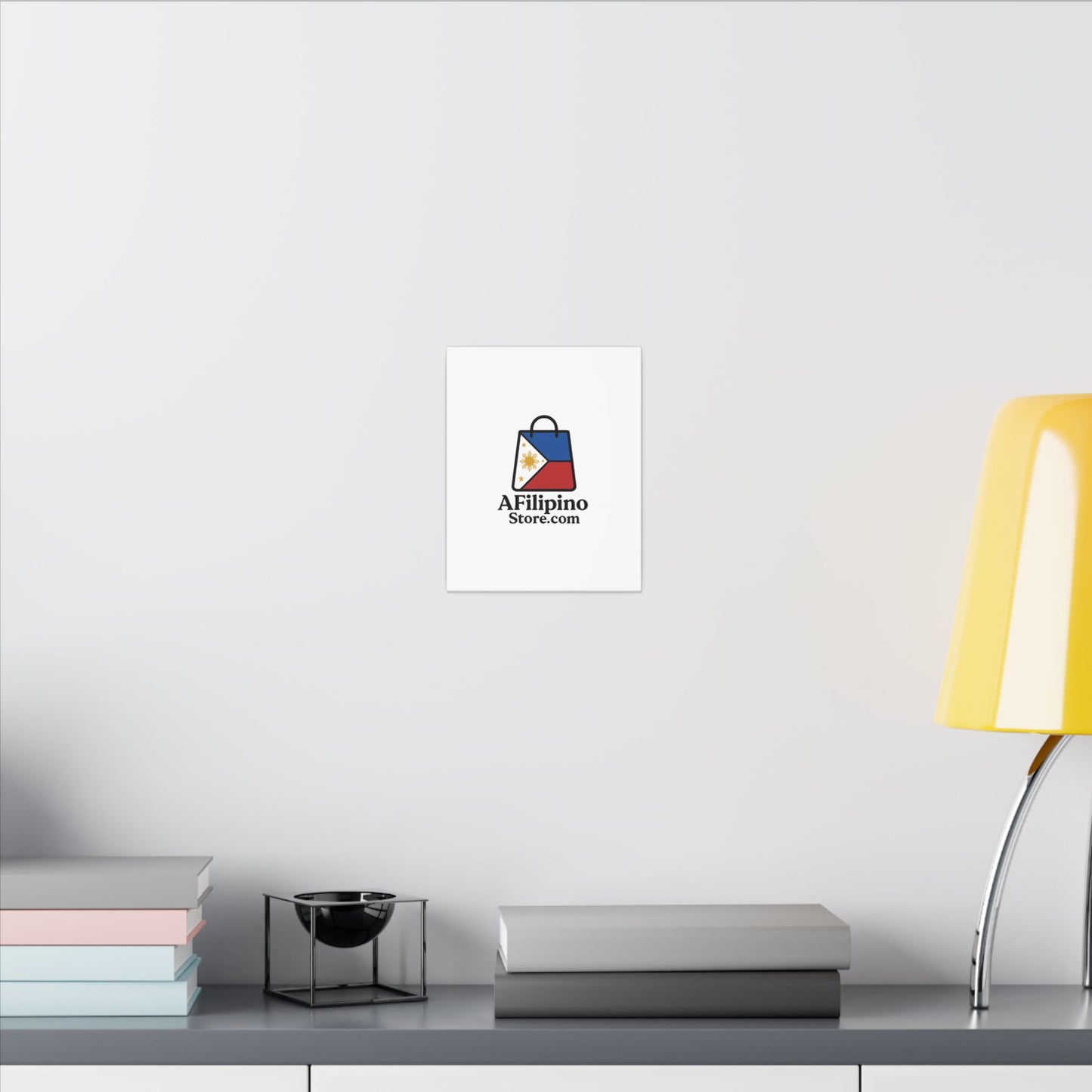 Filipino Flag Tote Logo Canvas Print — AFilipinoStore.com Matte Stretched Wall Art