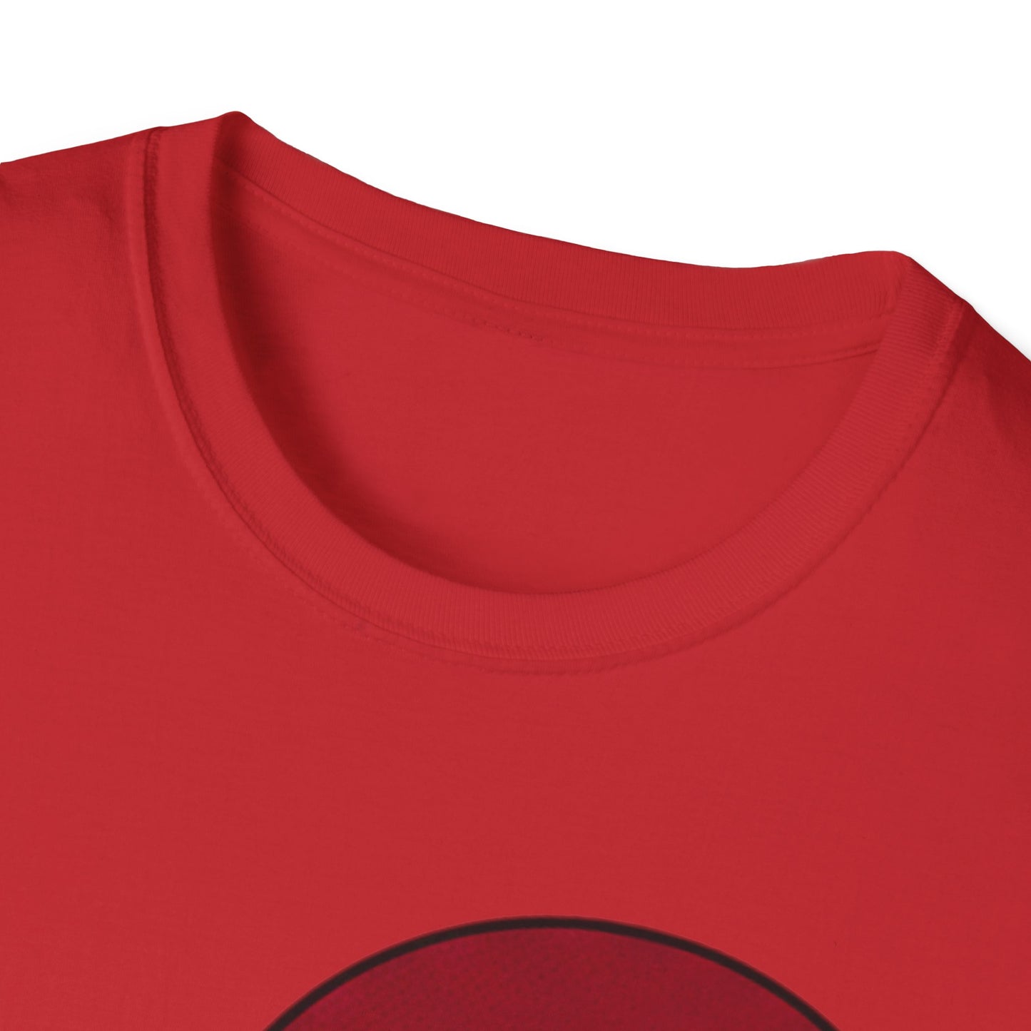 Half Heart Graphic T‑Shirt — Minimal Red Heart Tee