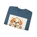 Looking for Hugs Sweatshirt — Cute Puppy Graphic Crewneck
