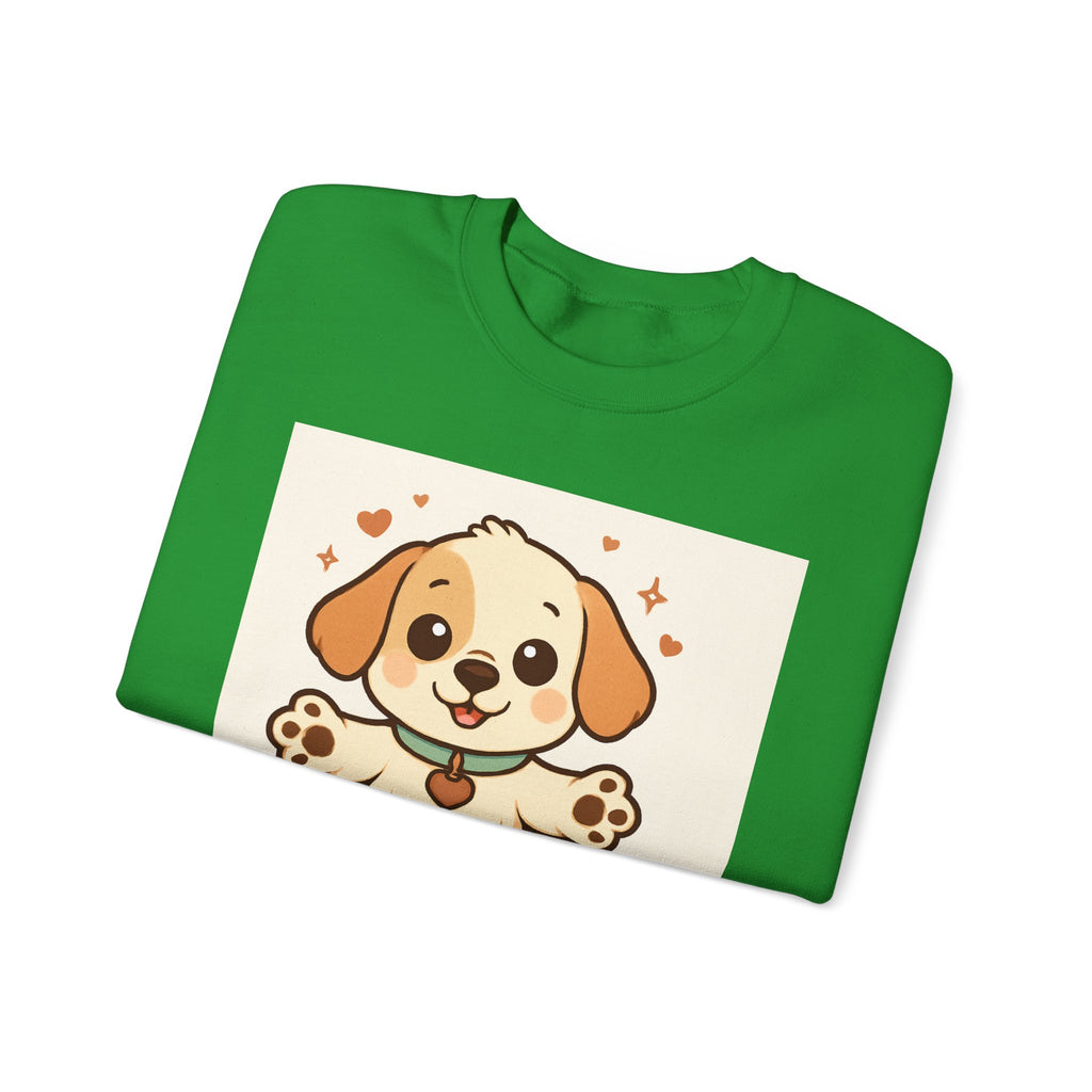 Looking for Hugs Sweatshirt — Cute Puppy Graphic Crewneck