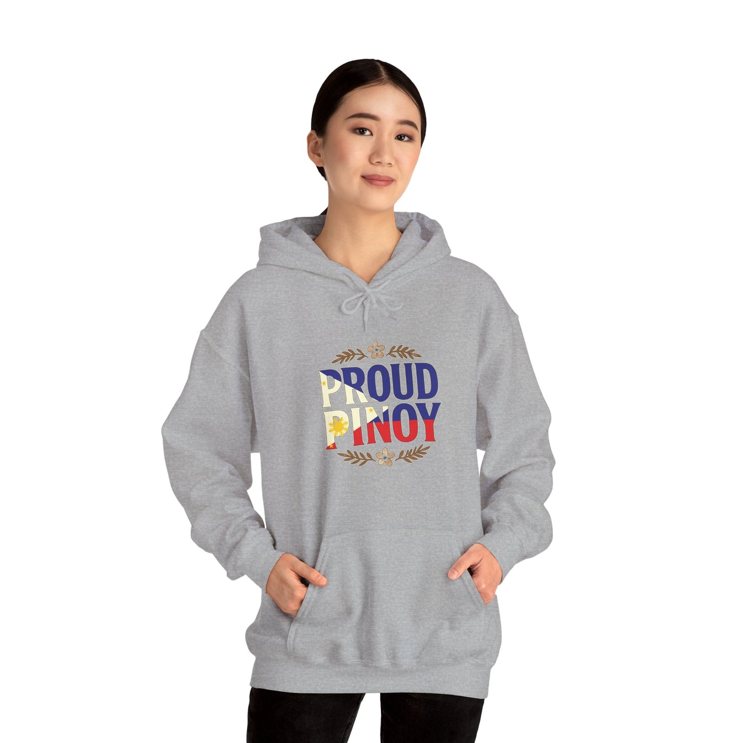 Proud Pinoy  Sa Isip Sa Salita at Sa Gawa Hoodie — Filipino Heritage Pullover