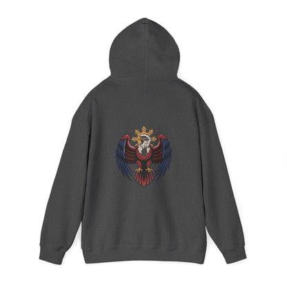 Philippines Map & Heraldic Eagle Hoodie — Filipino Pride Pullover