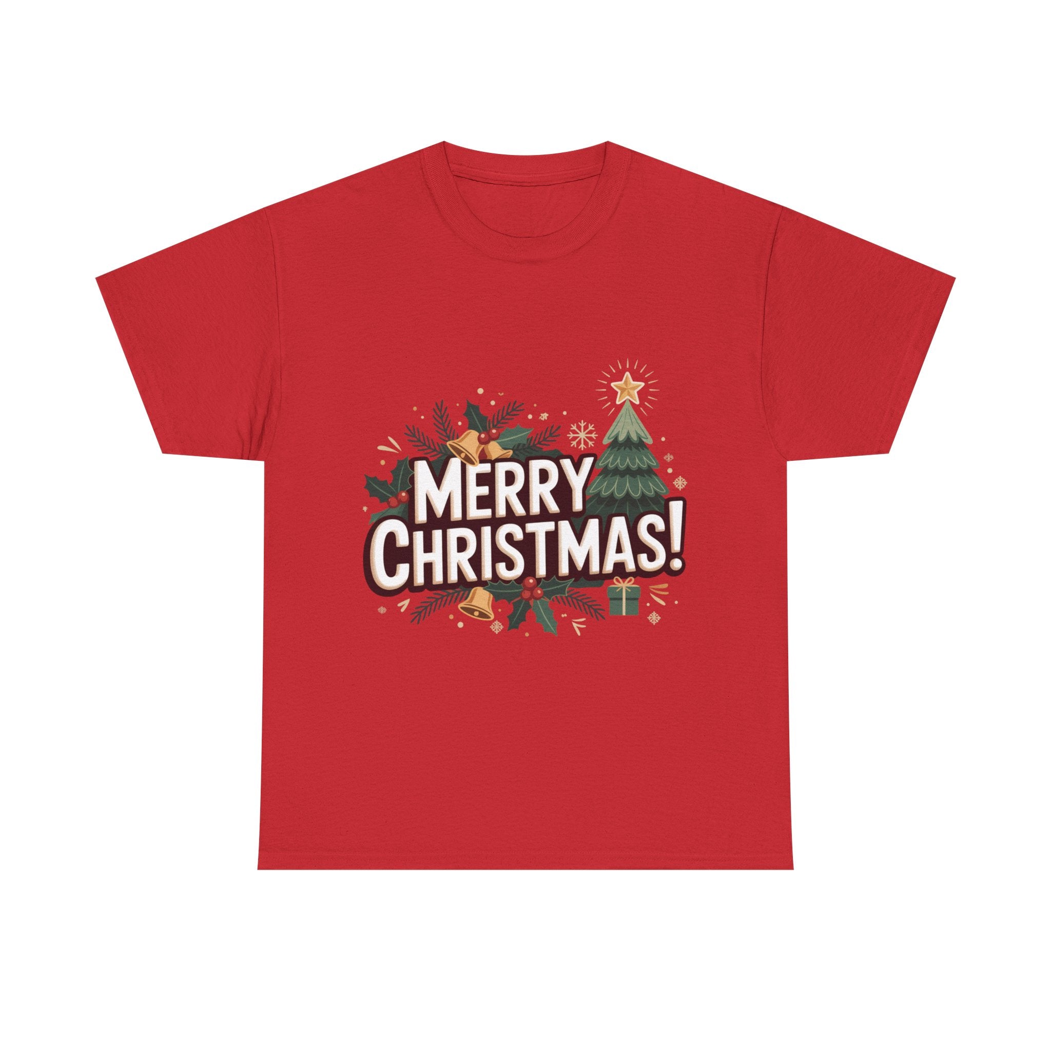 Merry Christmas Unisex Heavy Cotton Tee