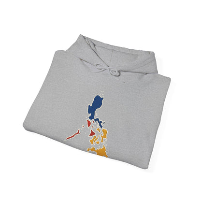 Philippines Map & Heraldic Eagle Hoodie — Filipino Pride Pullover