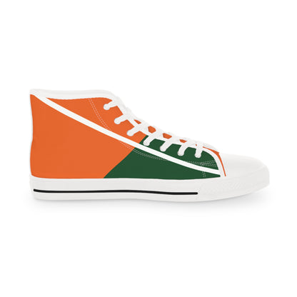 Orange Blossom Men's Personalized High Top Sneakers