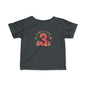 Terrific Three Birthday Tee for Infants