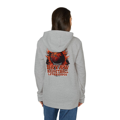Rebel Basketball League Hoodie — Bold Grunge Basketball Logo
