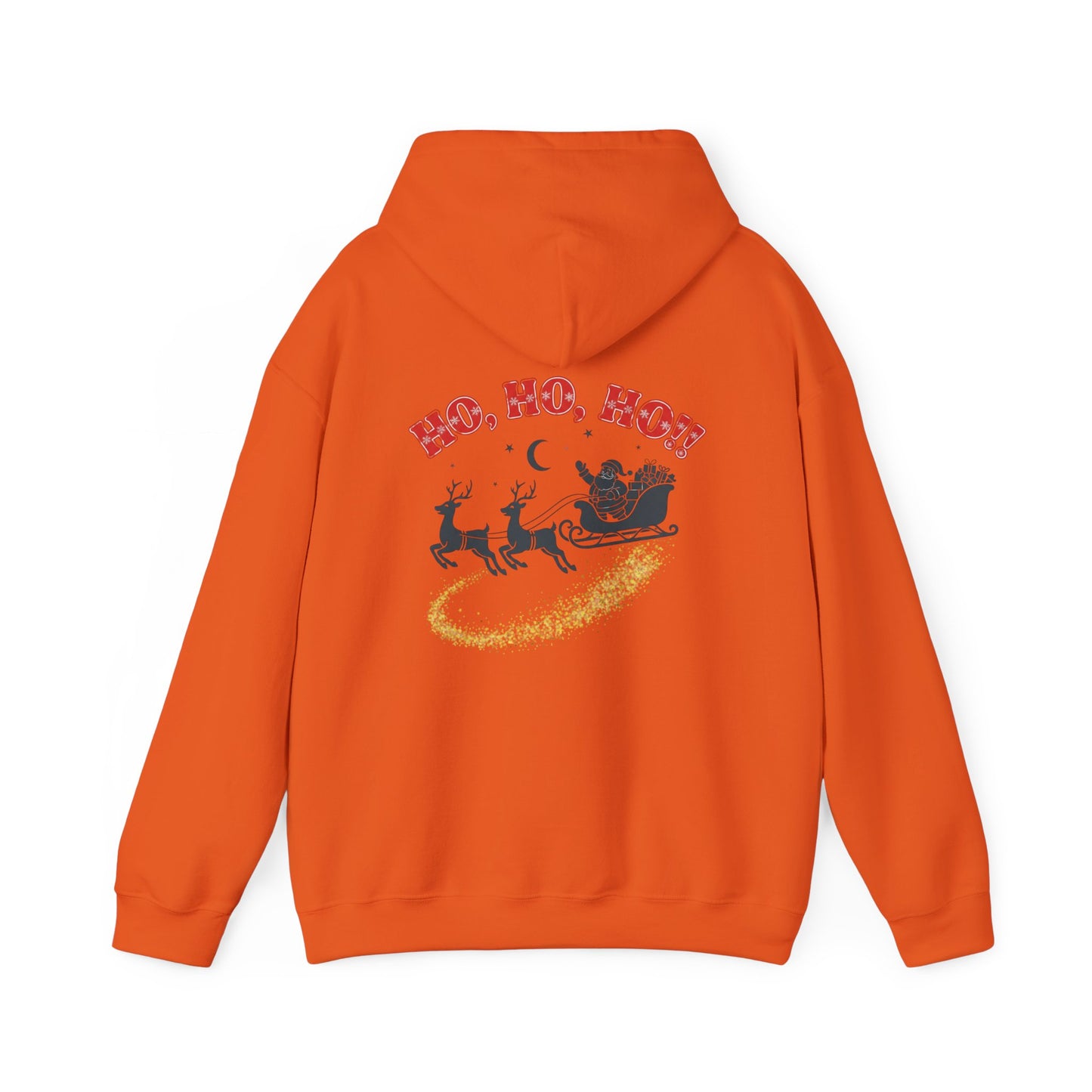 Christmas Hoodie - 'Merry Christmas to Everyone' Front & 'HO, HO, HO!!' Back Holiday Sweatshirt