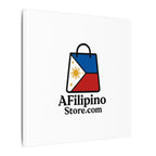 Filipino Flag Tote Logo Canvas Print — AFilipinoStore.com Matte Stretched Wall Art