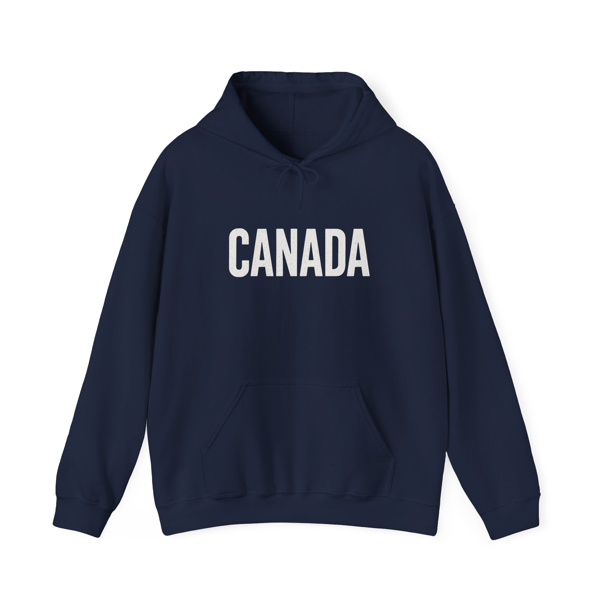 Canada Flag Hoodie – Vintage Canada Text & Maple Leaf Pullover