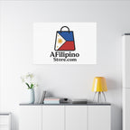 Filipino Flag Tote Logo Canvas Print — AFilipinoStore.com Matte Stretched Wall Art