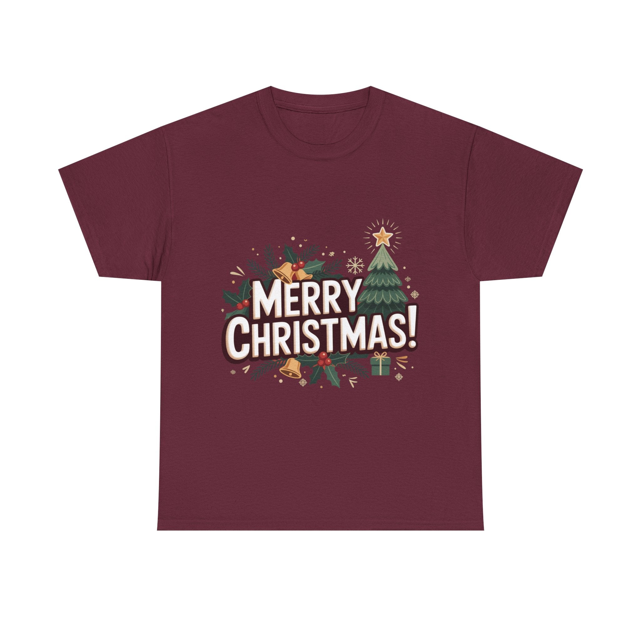 Merry Christmas Unisex Heavy Cotton Tee