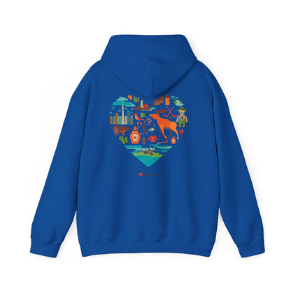 Canada Flag Hoodie – Vintage Canada Text & Maple Leaf Pullover