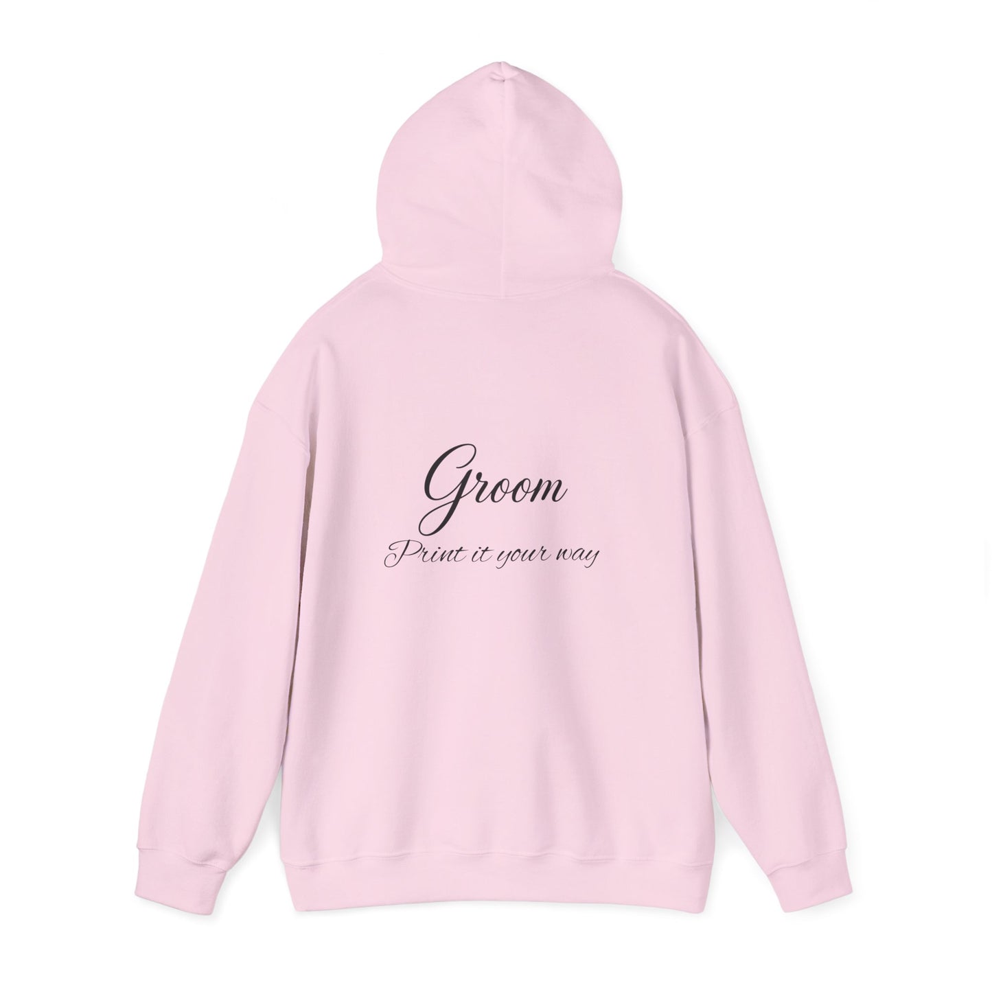 "Groom" Script Hoodie — Bridal Wedding Party Pullover