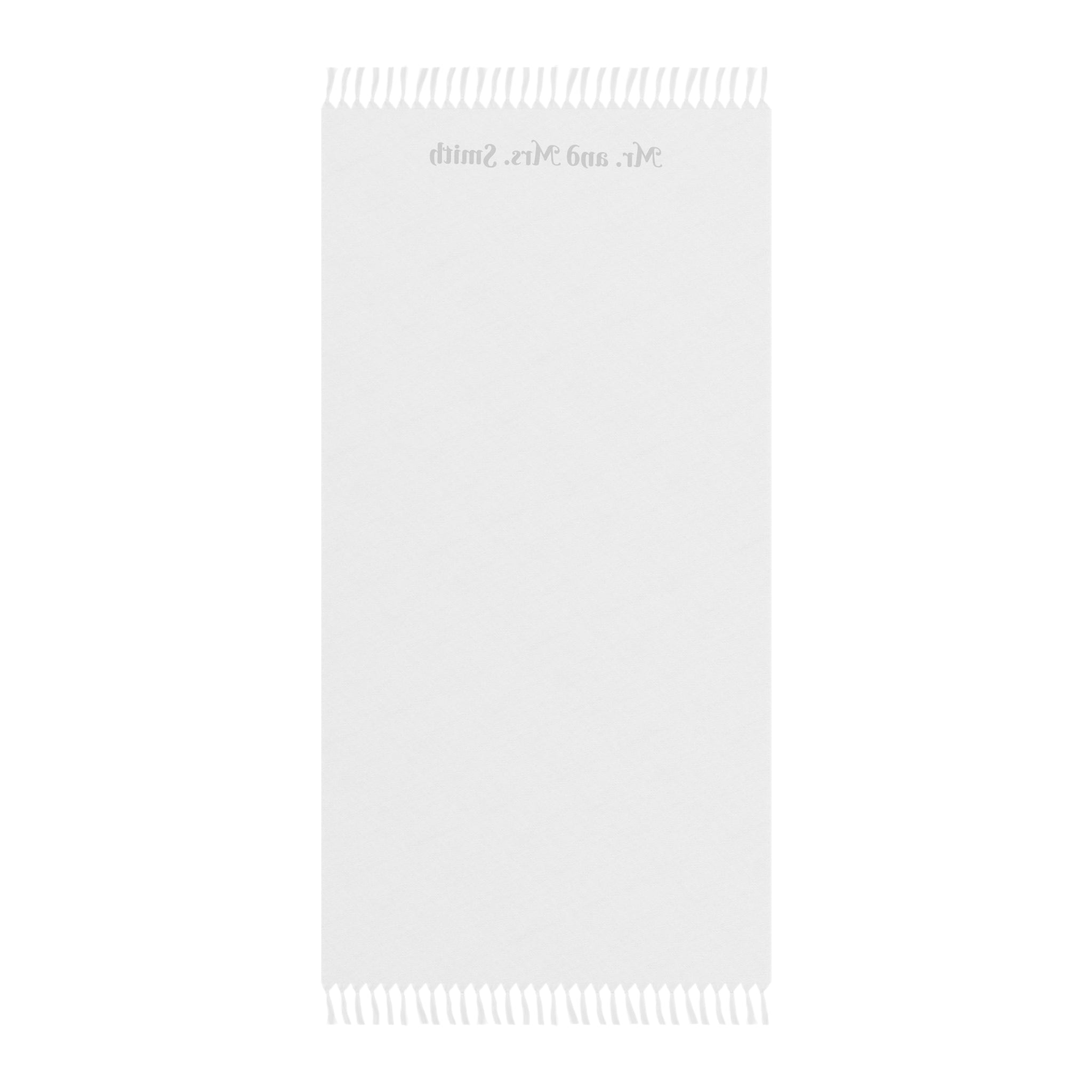 Personalized Boho Beach Towel for Couples - Mr. and Mrs. Smith