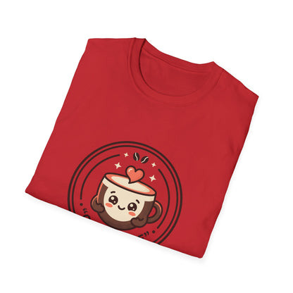 T-Shirt — Caffè Cutie Cute Coffee Cup Graphic Tee