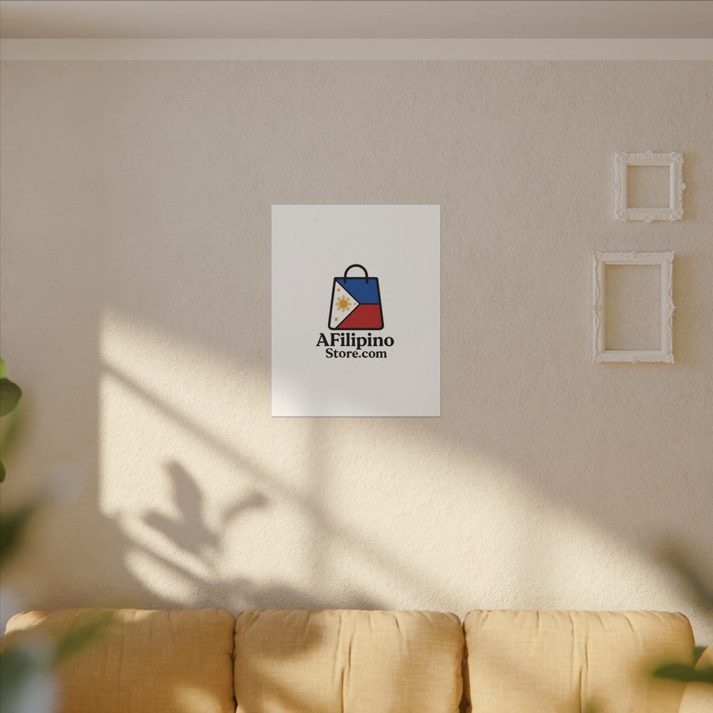 Filipino Flag Tote Logo Canvas Print — AFilipinoStore.com Matte Stretched Wall Art