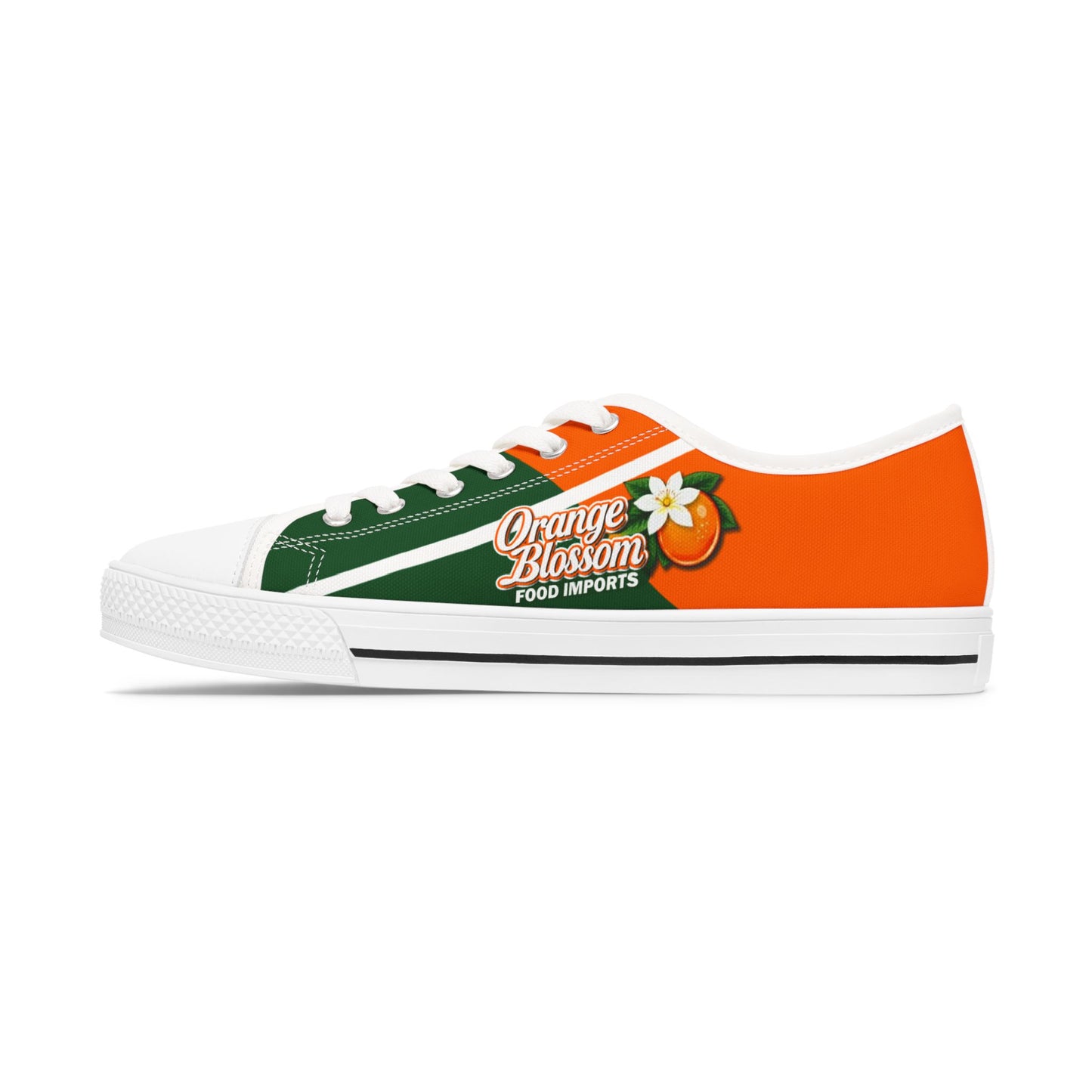Orange Blossom Personalized Casual Canvas Shoes for Women 2