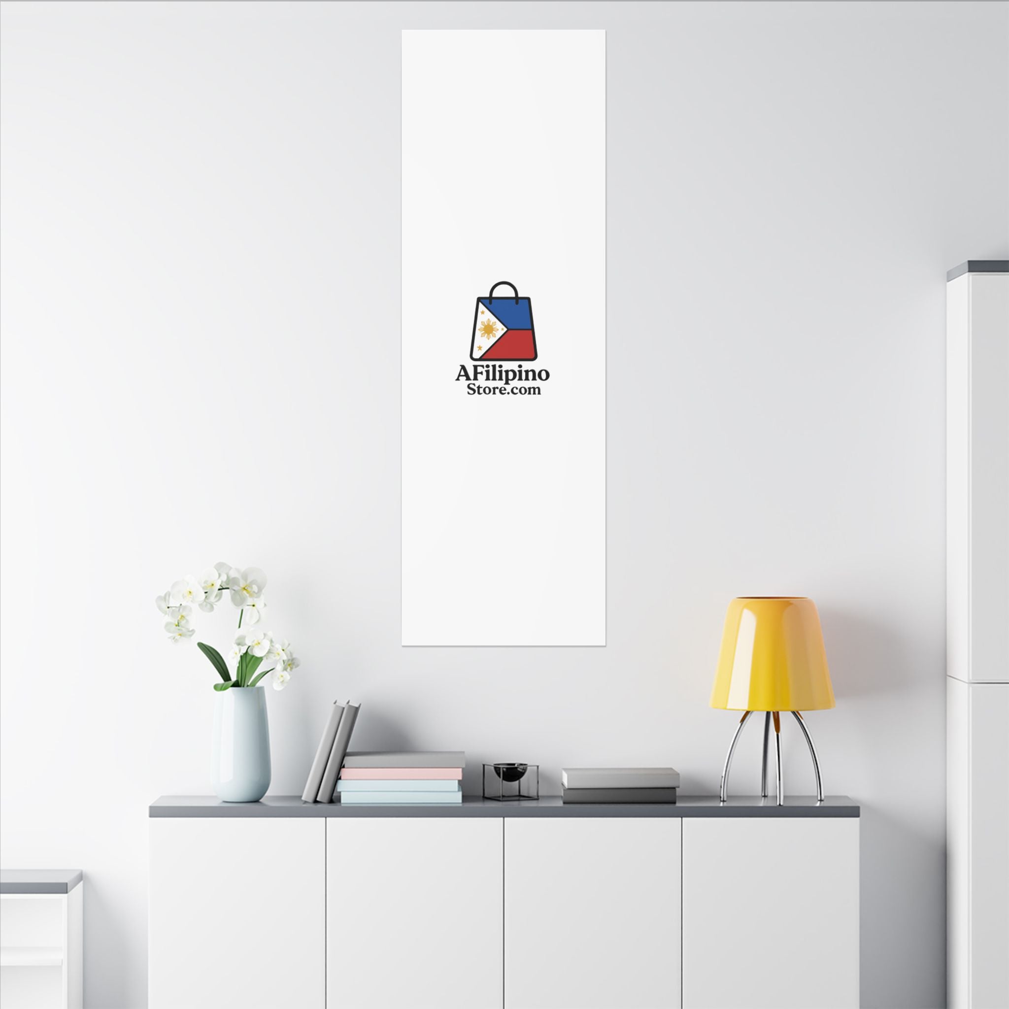 Filipino Flag Tote Logo Canvas Print — AFilipinoStore.com Matte Stretched Wall Art