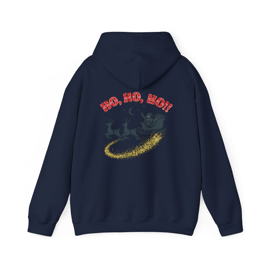 Christmas Hoodie - 'Merry Christmas to Everyone' Front & 'HO, HO, HO!!' Back Holiday Sweatshirt