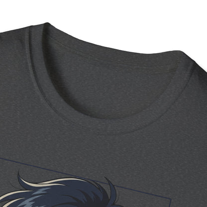 Anime Boy Portrait T‑Shirt — Retro "90's" Back Print
