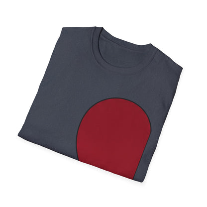 Half Heart Graphic T‑Shirt — Minimal Red Heart Tee