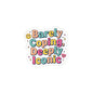 Barely Coping, Deeply Iconic Sticker | mental health humor, retro wavy text