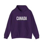 Canada Flag Hoodie – Vintage Canada Text & Maple Leaf Pullover