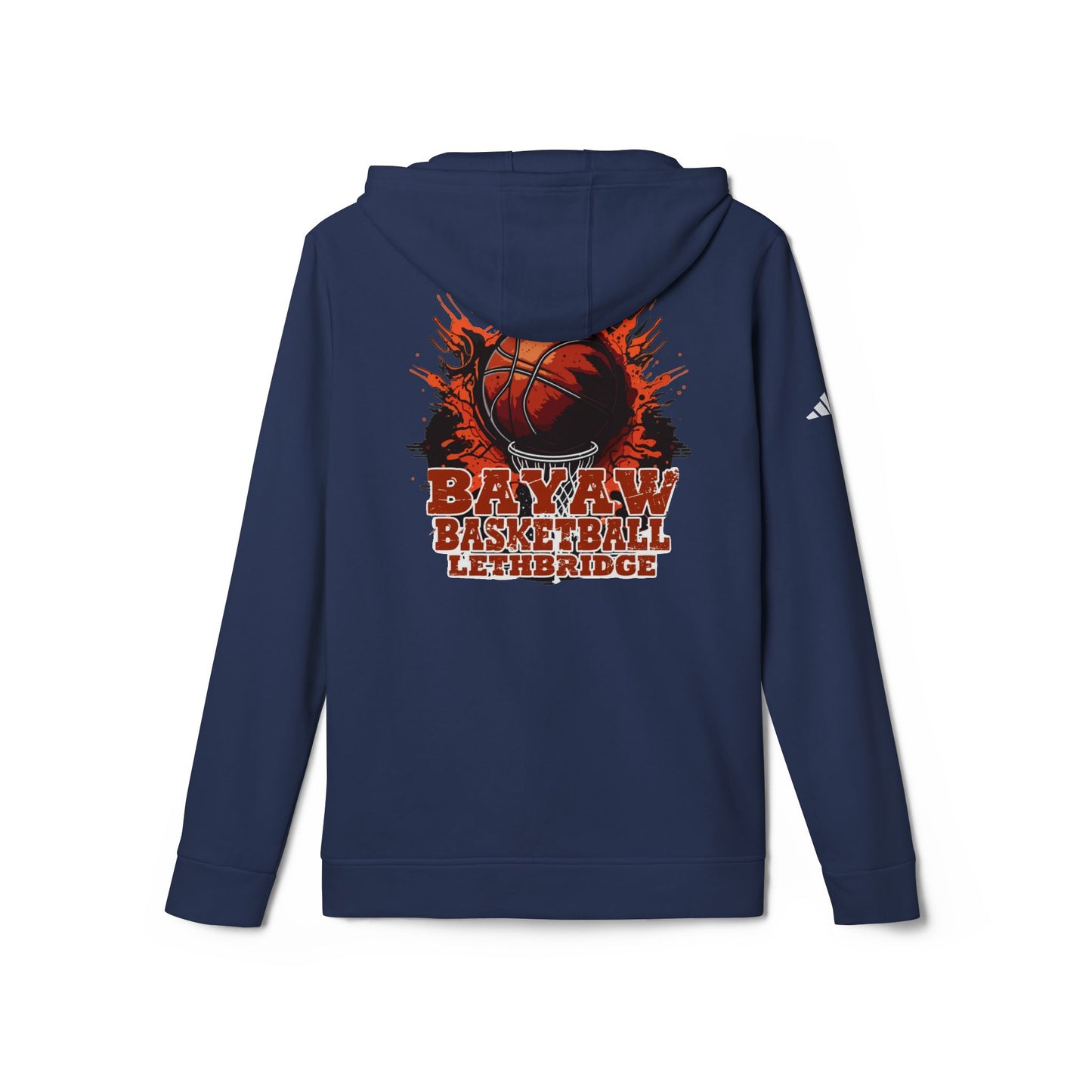 Rebel Basketball League Hoodie — Bold Grunge Basketball Logo