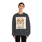 Looking for Hugs Sweatshirt — Cute Puppy Graphic Crewneck