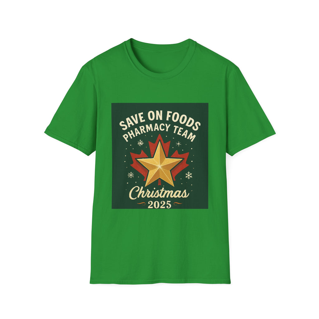 Christmas 2025 Pharmacy Team T-Shirt — "Save On Foods" Holiday Staff Tee