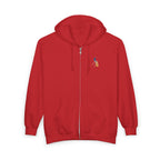 Eagle Crest Zip Hoodie — Crowned Heraldic Eagle Full-Zip Sweatshirt