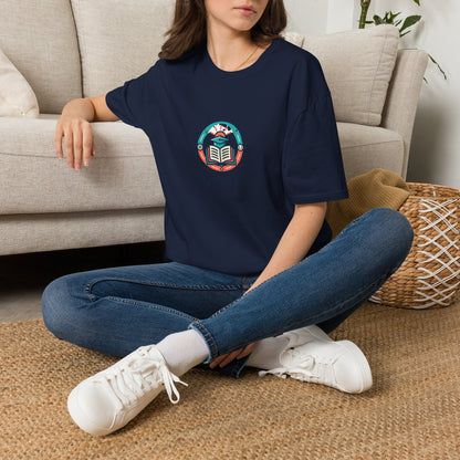 Student Life T-Shirt — Campus Book & Sunrise Design
