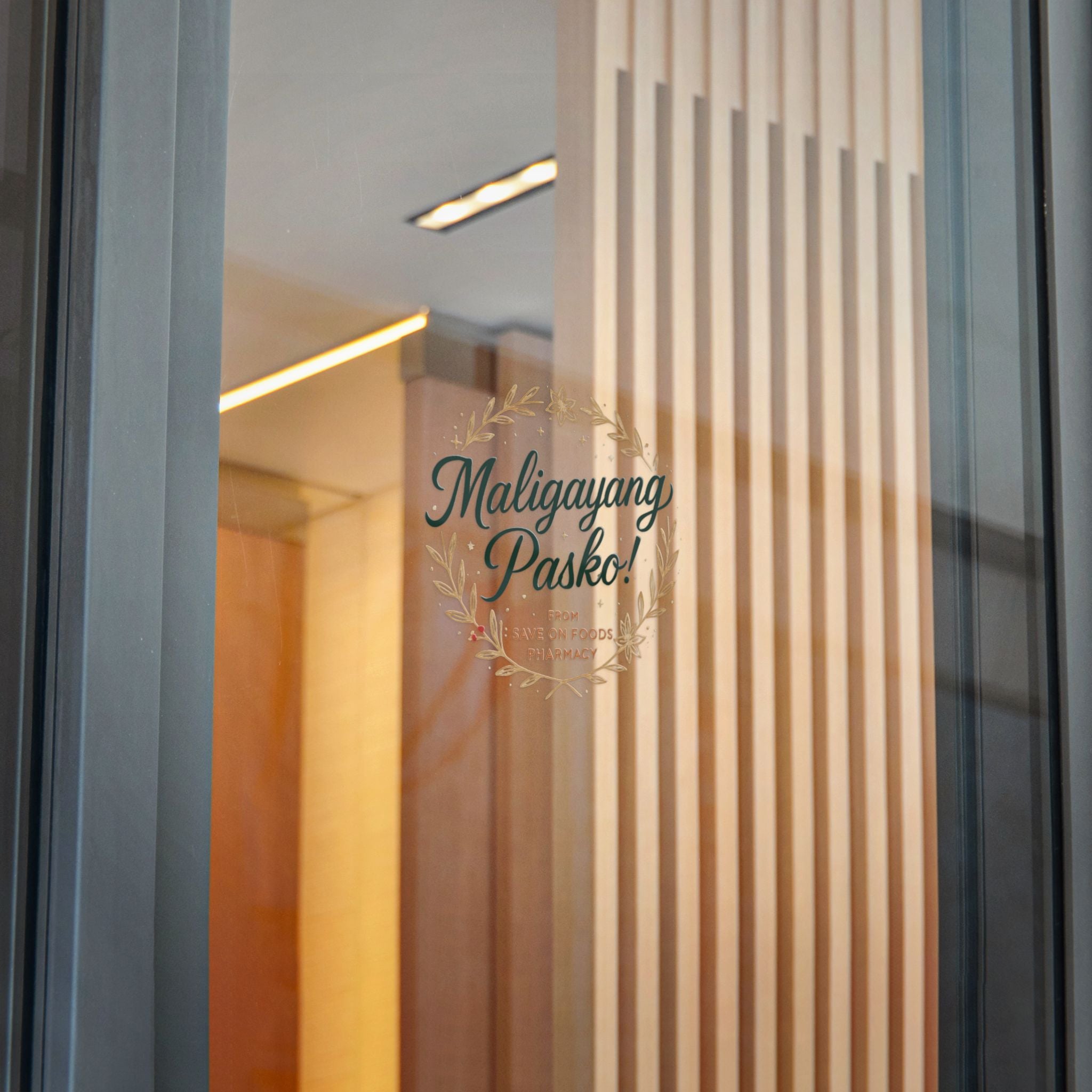 Festive Die-Cut Stickers: Maligayang Pasko Design for Holiday Cheer